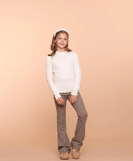 Geisha Girls Flared Broek Jacquard