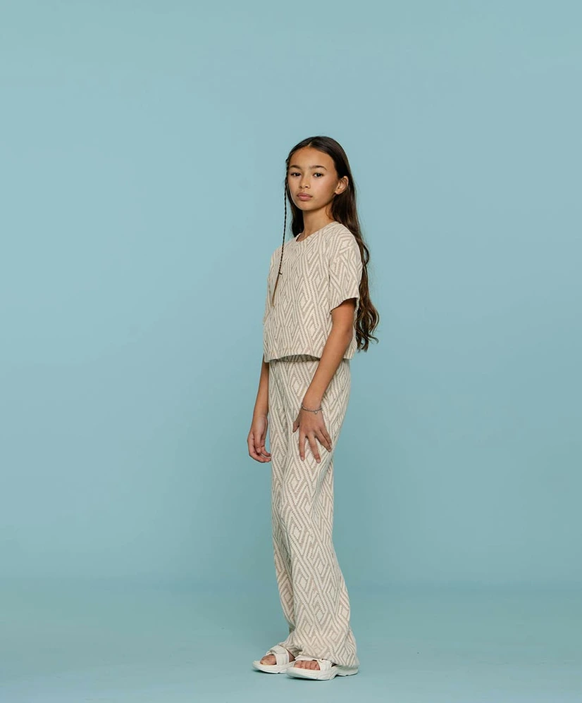 Geisha Girls Flared Broek Jacquard