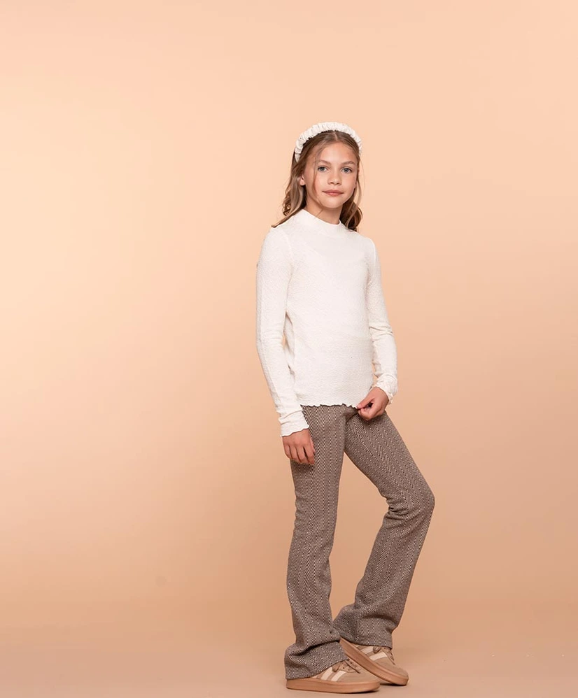 Geisha Girls Flared Broek Jacquard