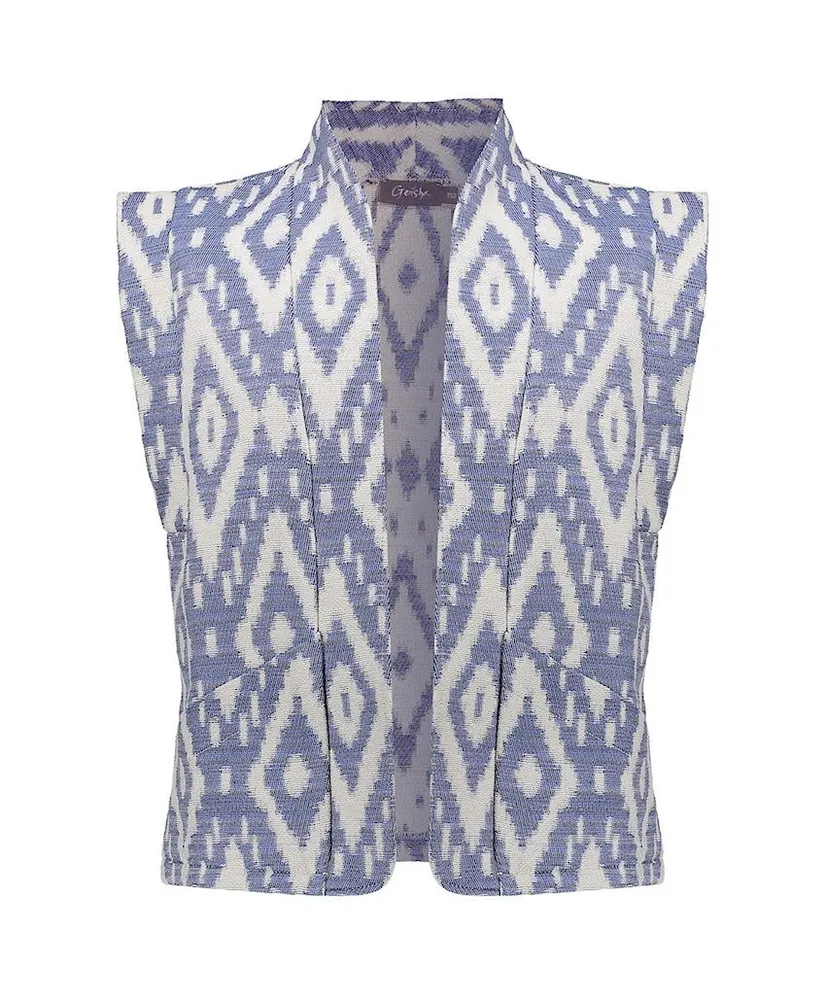 Geisha Girls Gilet Aztec Print