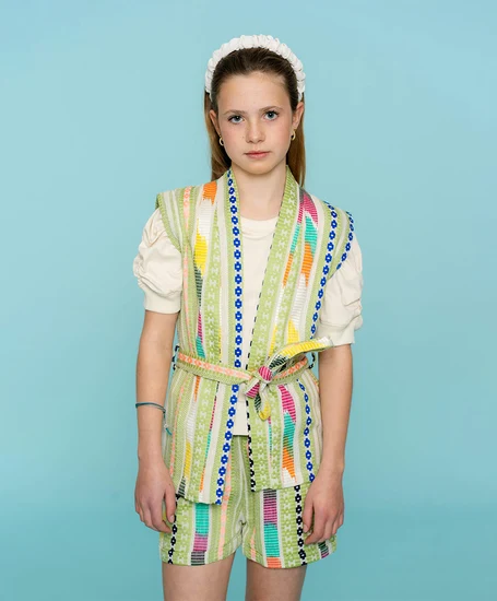 Geisha Girls Gilet Fancy Woven