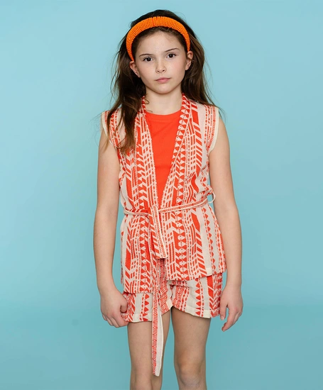 Geisha Girls Gilet Fancy Woven