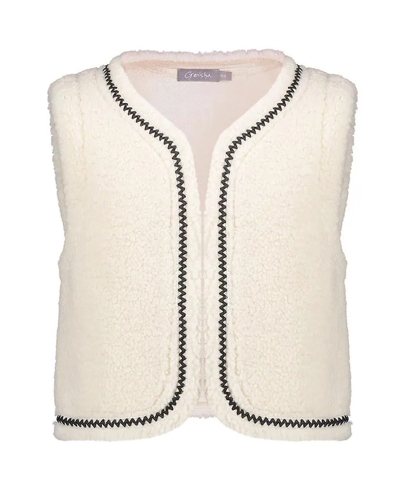 Geisha Girls Gilet Teddy Embroidery