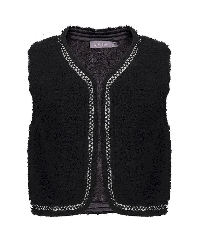 Geisha Girls Gilet Teddy Embroidery