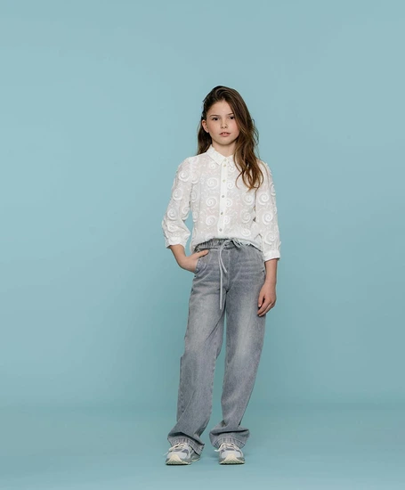 Geisha Girls Jeans Wide Leg Elastic