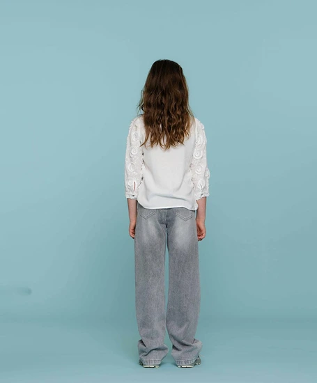 Geisha Girls Jeans Wide Leg Elastic
