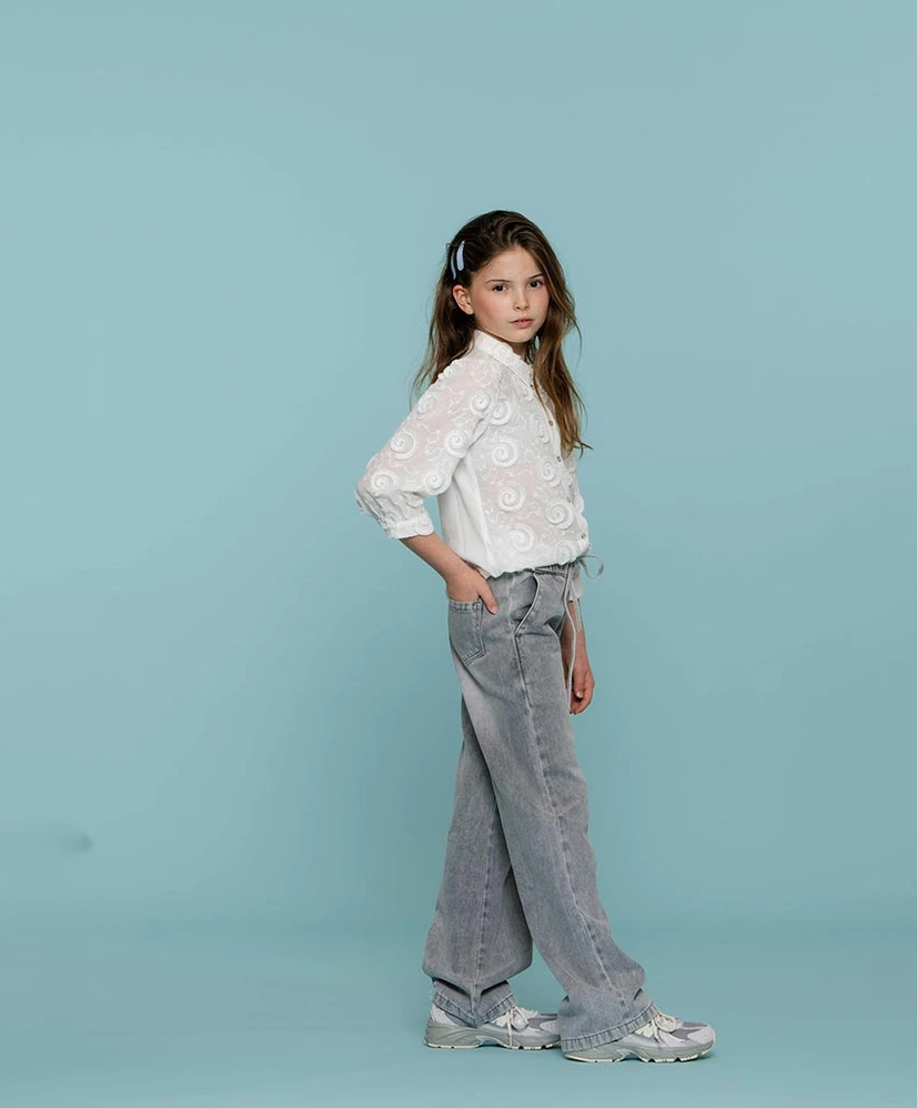 Geisha Girls Jeans Wide Leg Elastic