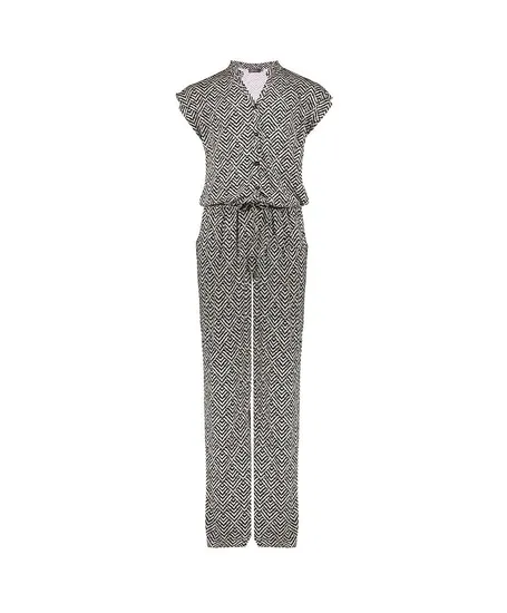 Geisha Girls Jumpsuit Allover Print