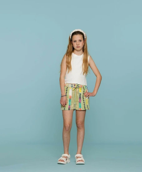 Geisha Girls Short Fancy Woven