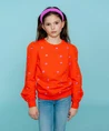 Geisha Girls Sweater Embroiderd Flowers