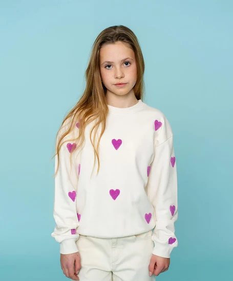 Geisha Girls Sweater Hearts Terry