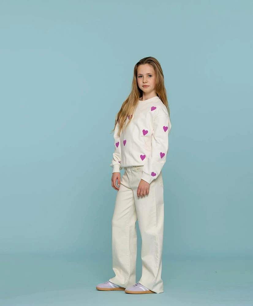 Geisha Girls Sweater Hearts Terry