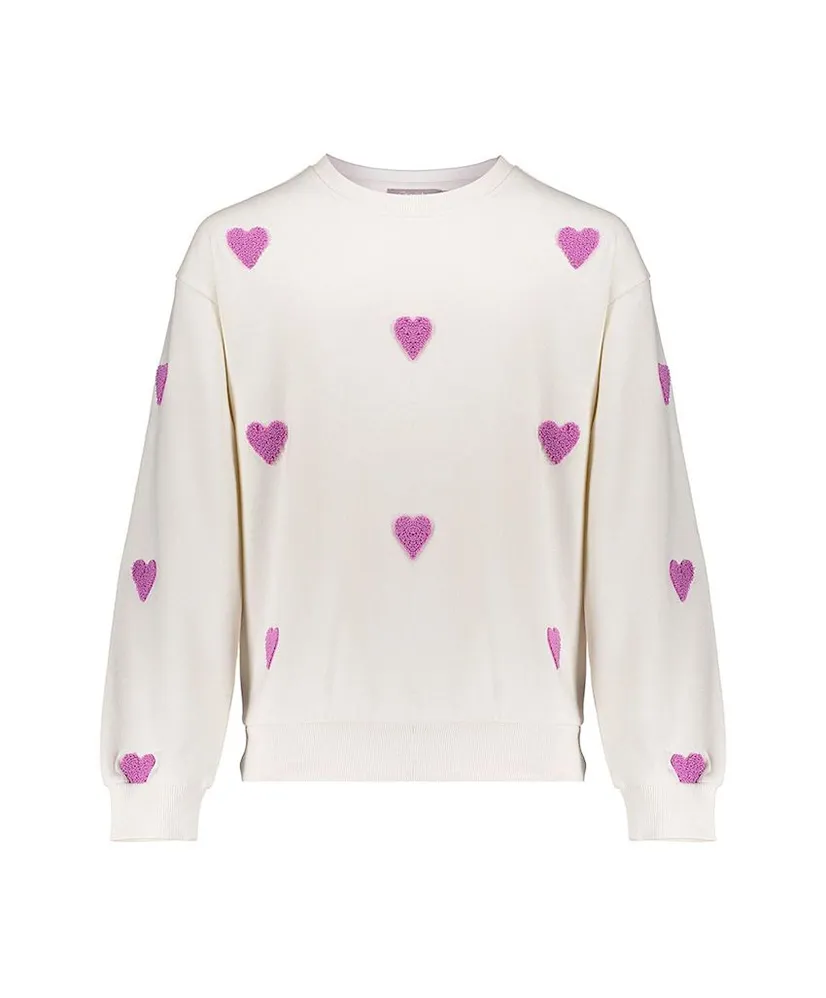Geisha Girls Sweater Hearts Terry