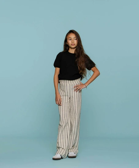 Geisha Girls T-shirt Rib Puffed Shoulder