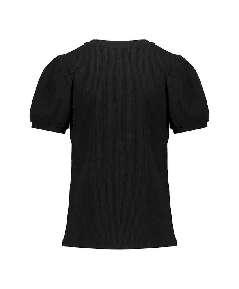 Geisha Girls T-shirt Rib Puffed Shoulder