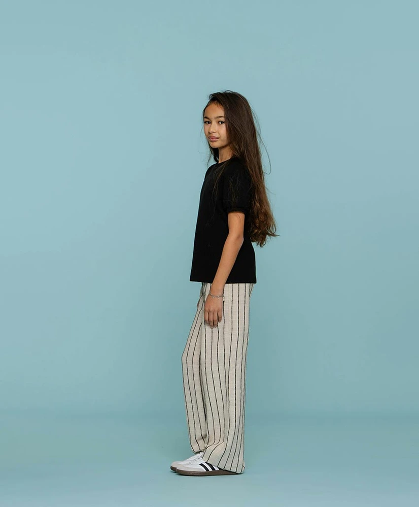 Geisha Girls T-shirt Rib Puffed Shoulder