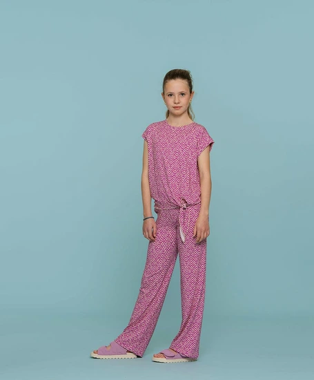 Geisha Girls Top Knot Allover Print