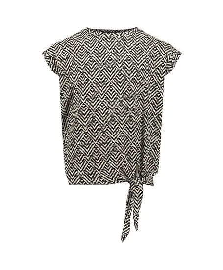 Geisha Girls Top Knot Allover Print