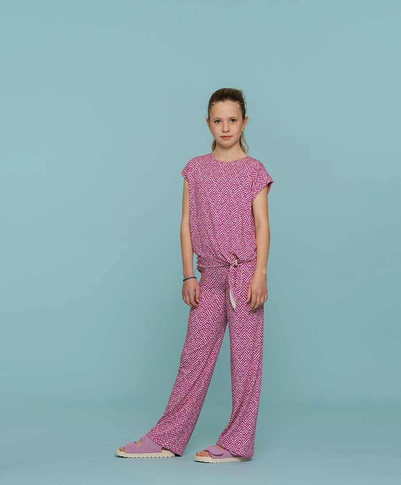 Geisha Girls Top Knot Allover Print