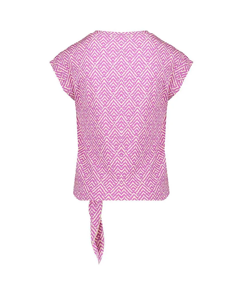 Geisha Girls Top Knot Allover Print
