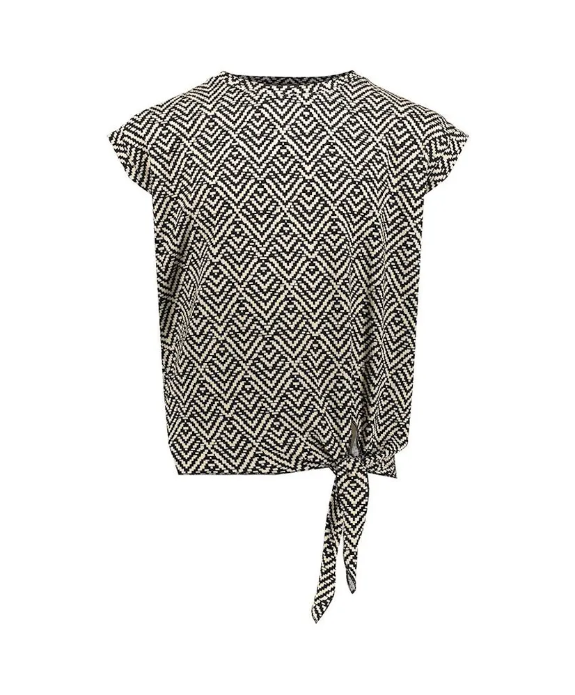 Geisha Girls Top Knot Allover Print