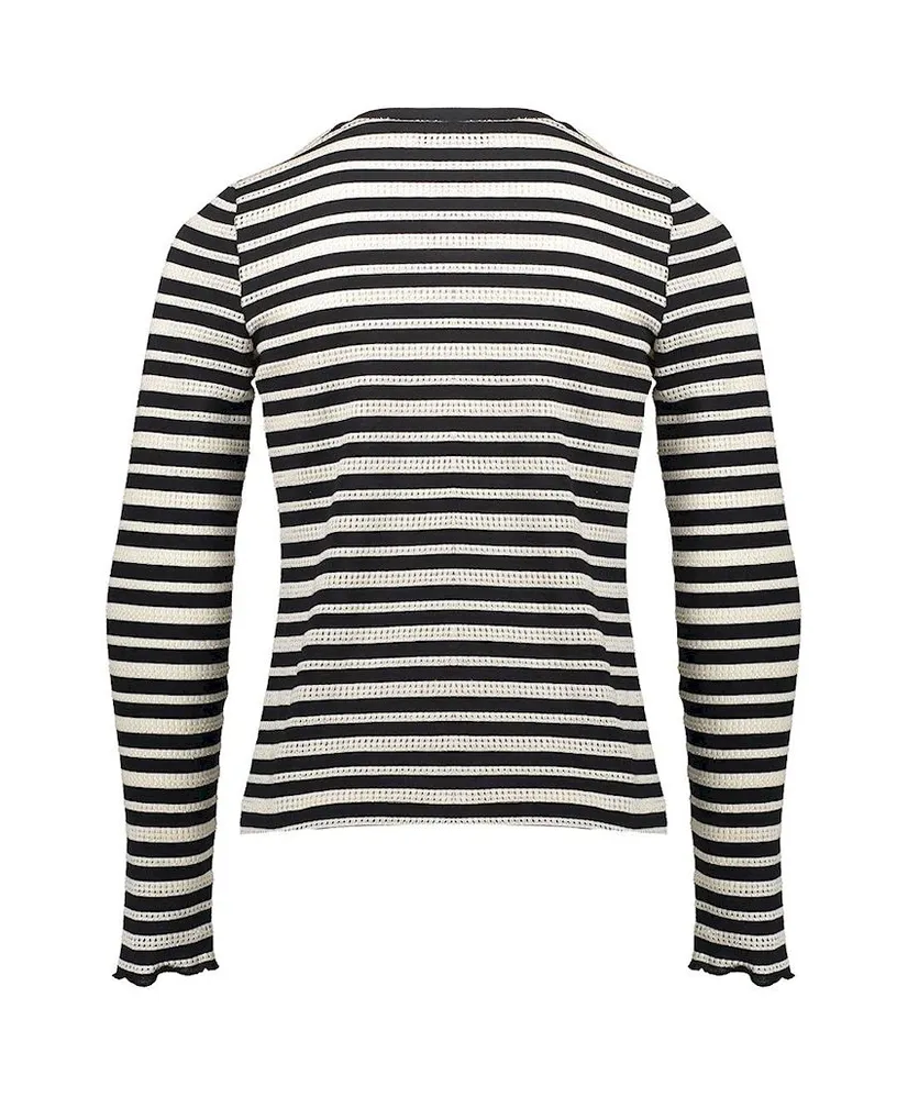 Geisha Girls Top Striped Ajour