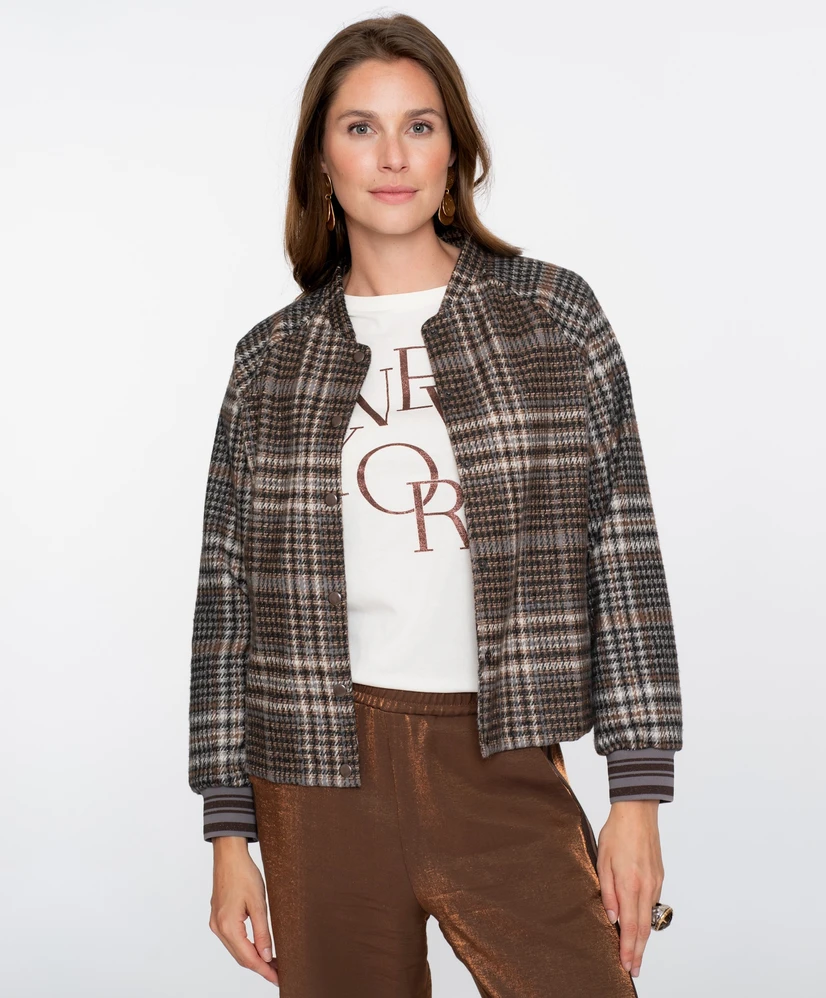 Geisha Jack Jeugdig Jacket check print