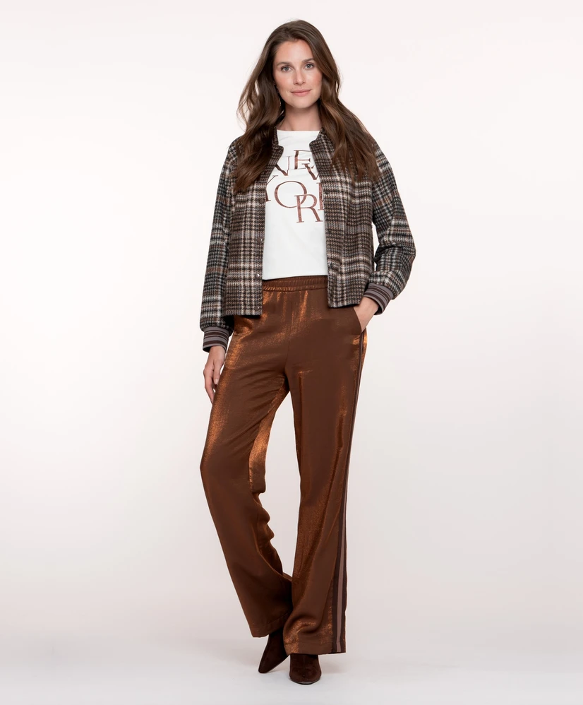 Geisha Jack Jeugdig Jacket check print