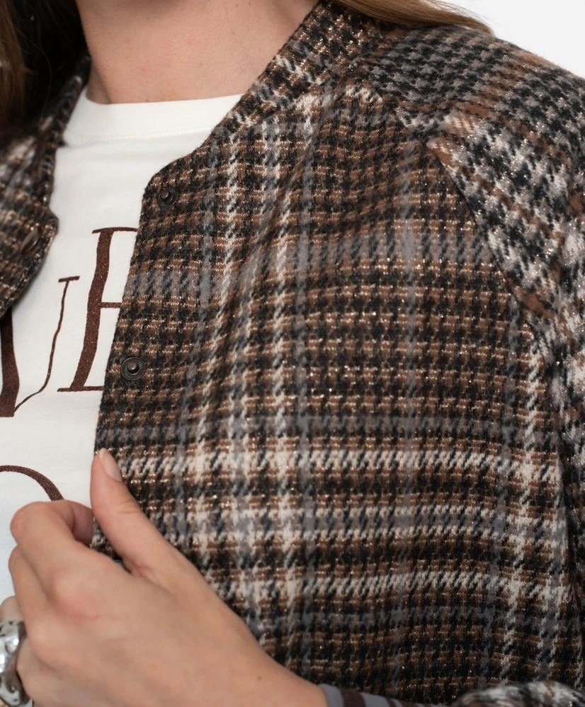 Geisha Jack Jeugdig Jacket check print