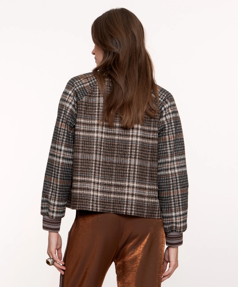 Geisha Jack Jeugdig Jacket check print