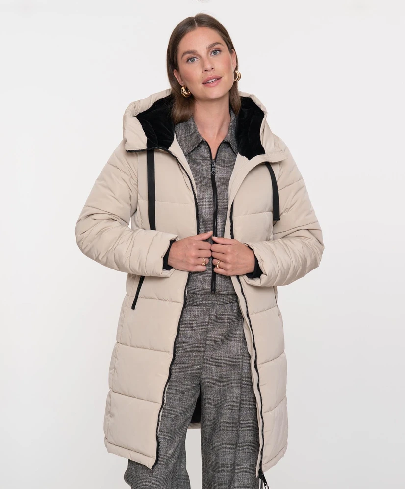 Geisha Jack Jeugdig Jacket velvet touch mid long