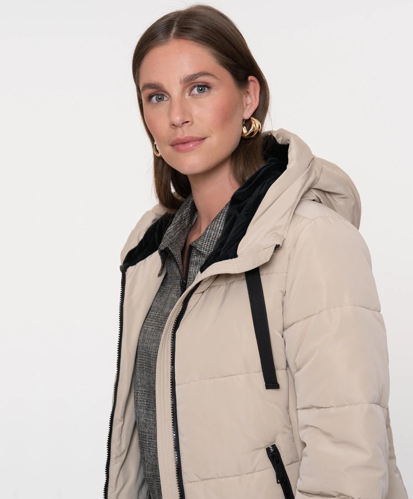 Geisha Jack Jeugdig Jacket velvet touch mid long
