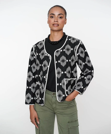 Geisha Jacket Aztec Print