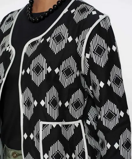 Geisha Jacket Aztec Print