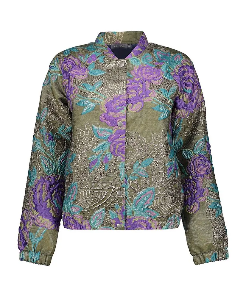 Geisha Jacket Flowers Lurex