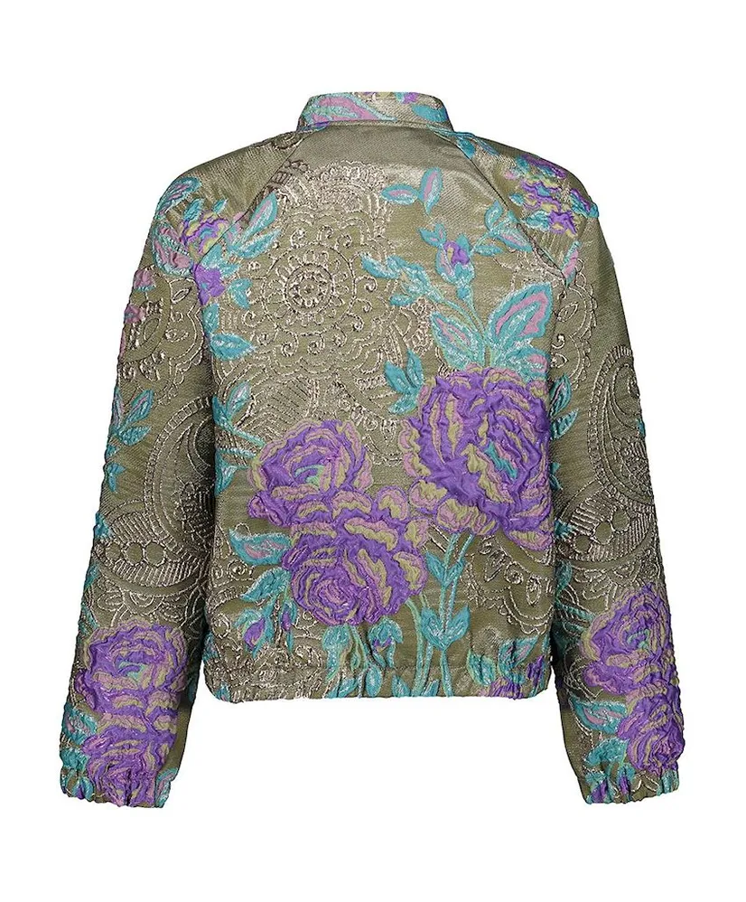 Geisha Jacket Flowers Lurex