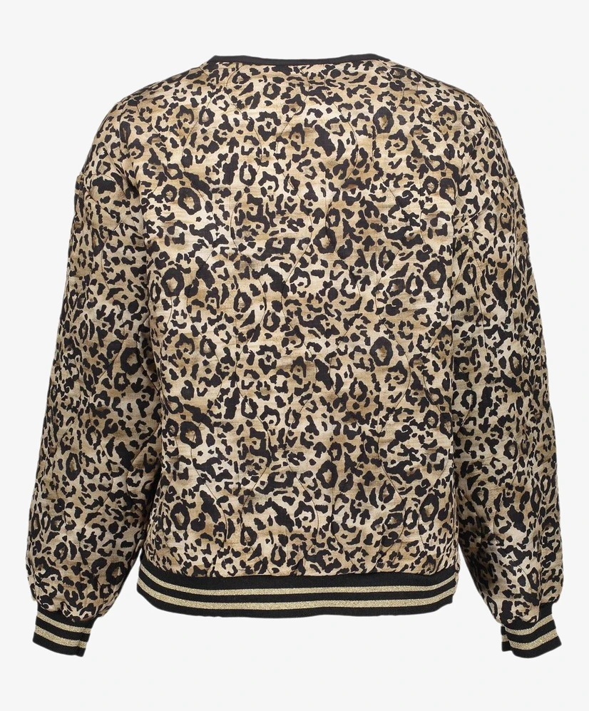 Geisha Jacket Gewatteerd Leopard