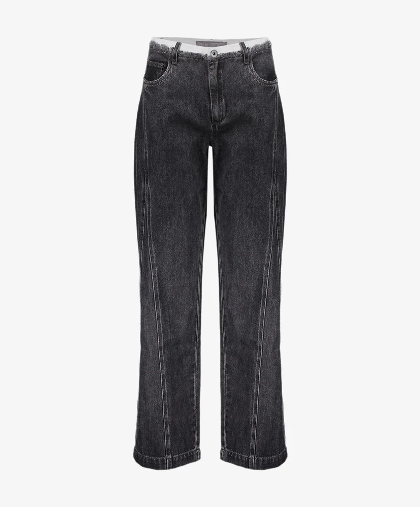 Geisha Jeans Wide Leg Double Waist