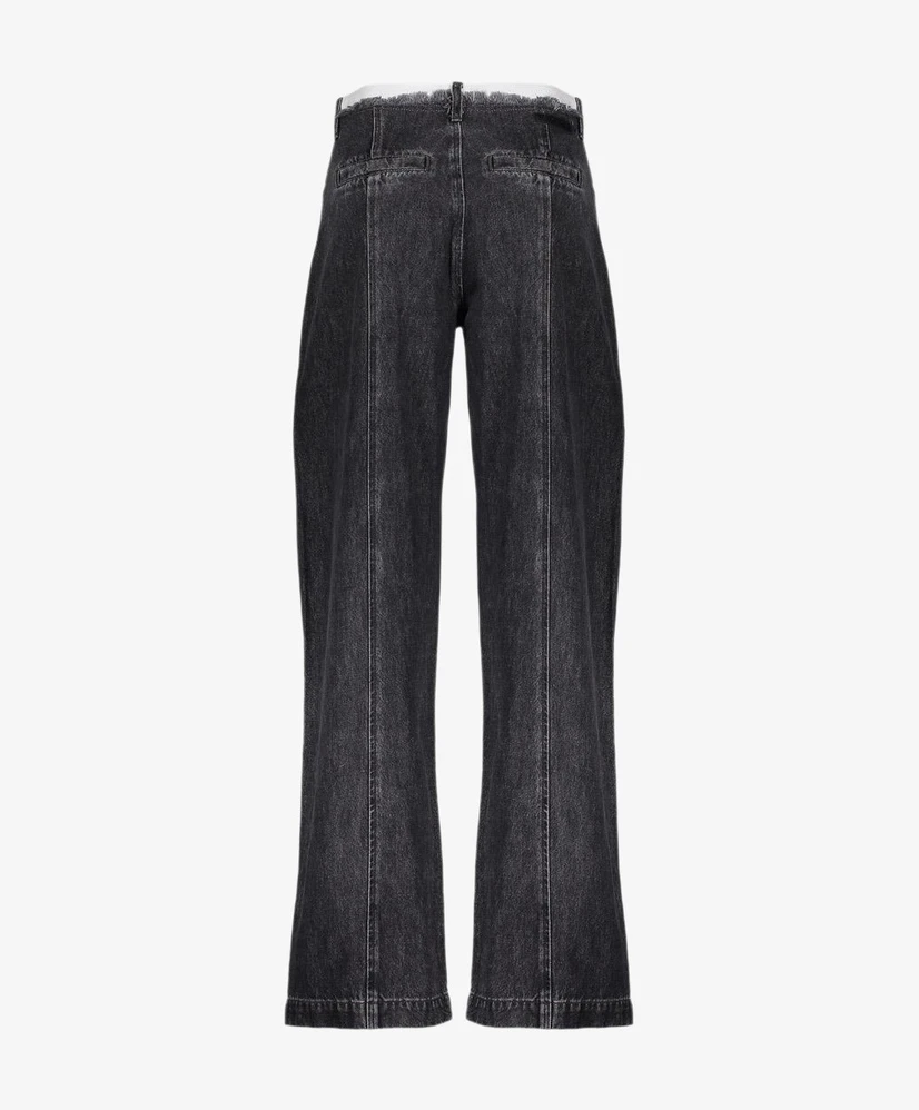 Geisha Jeans Wide Leg Double Waist