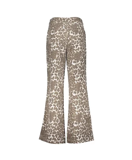 Geisha Jeans Wide Leg Leopard