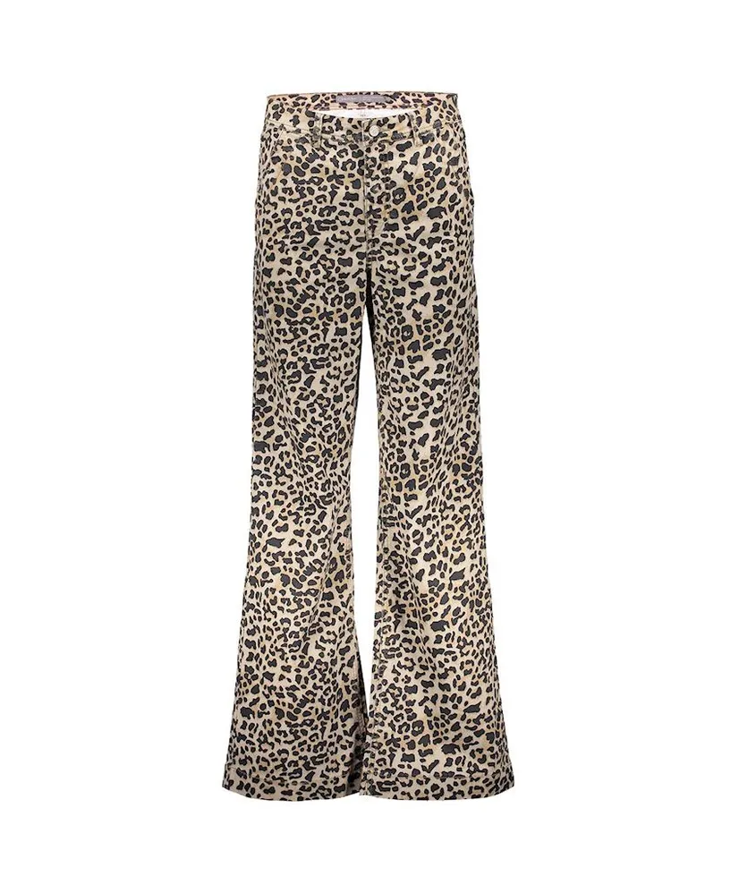 Geisha Jeans Wide Leg Leopard