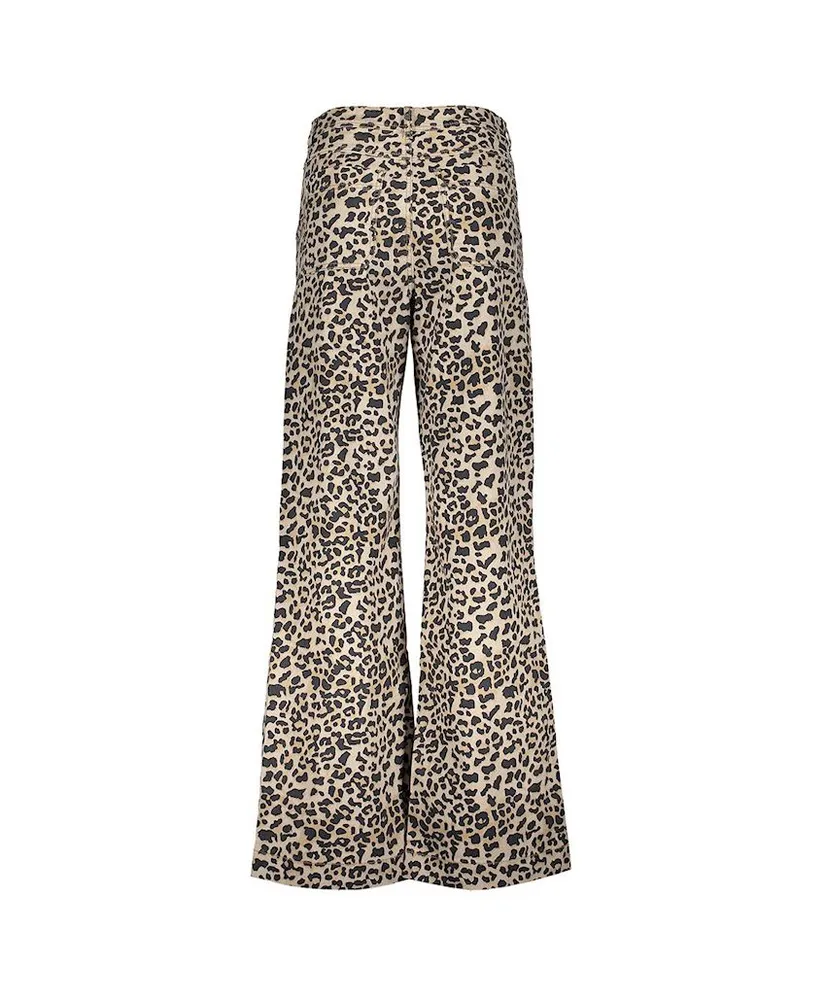 Geisha Jeans Wide Leg Leopard