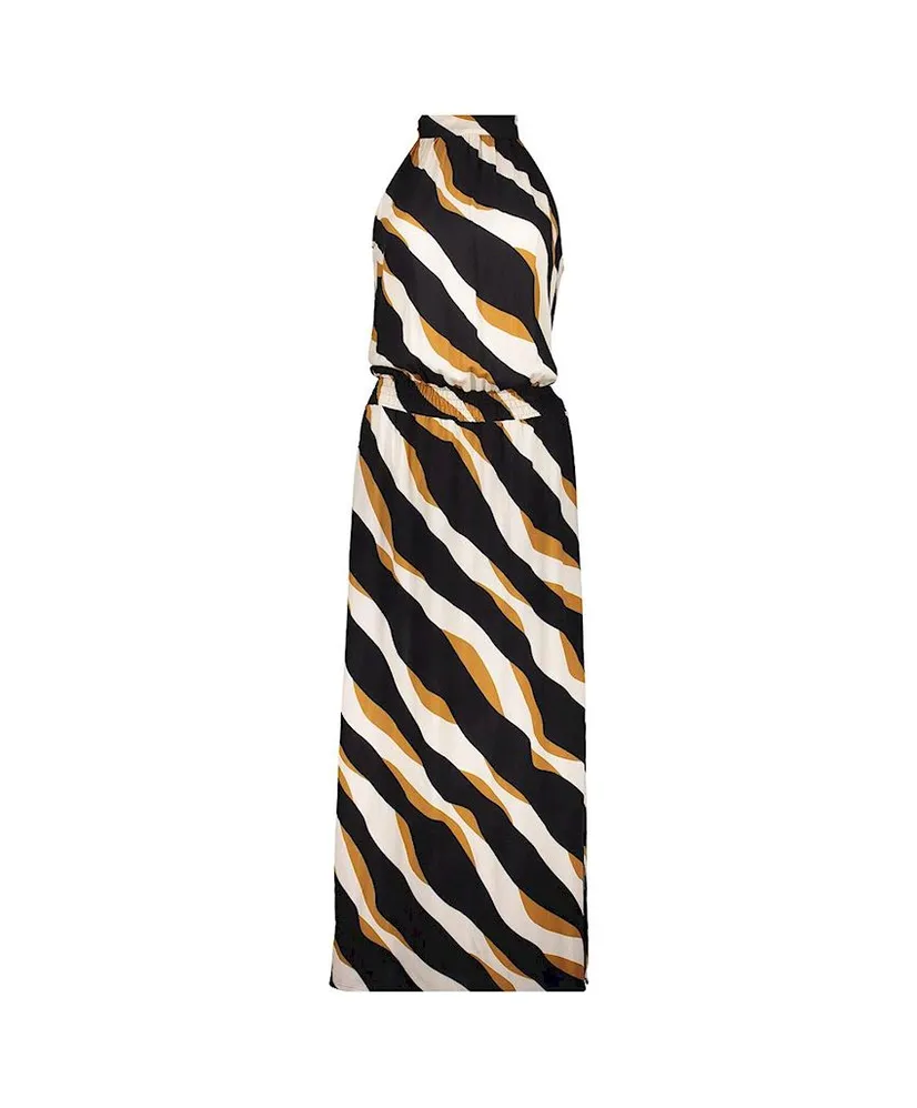 Geisha Jurk Allover Print Halter