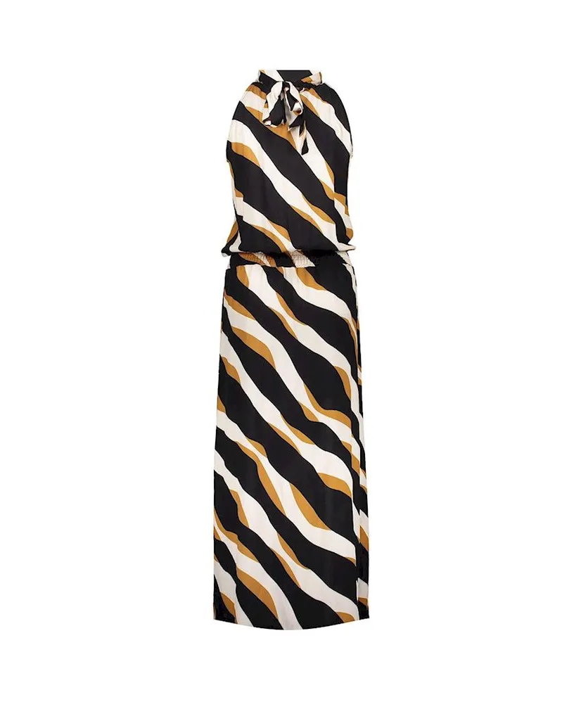 Geisha Jurk Allover Print Halter