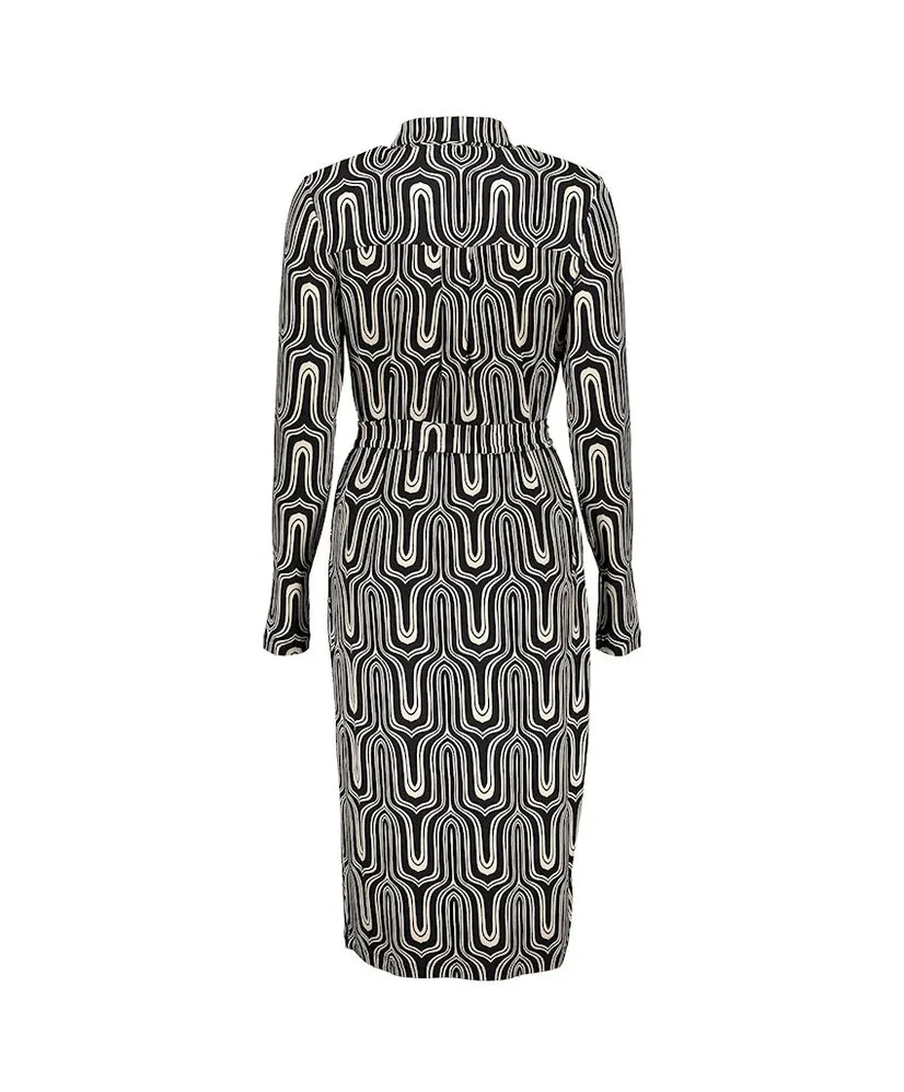 Geisha Jurk Graphic Print