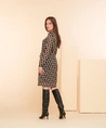 Geisha Jurk Mesh Allover Print
