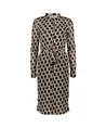Geisha Jurk Mesh Allover Print