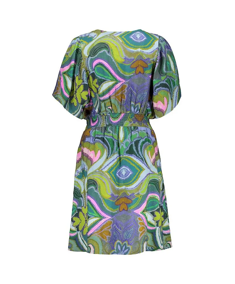 Geisha Jurk Print V-hals