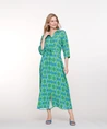 Geisha Maxi Jurk Allover Print