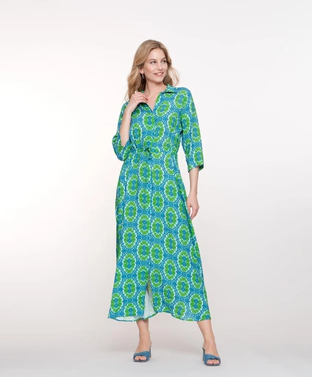 Geisha Maxi Jurk Allover Print